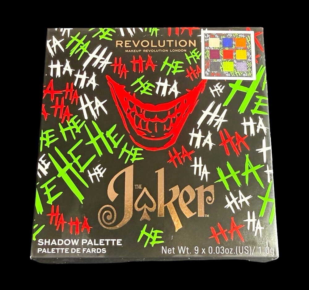 Revolution x DC The Joker Why SoSerious Eyeshadow Palette NEW Discontinued VEGAN